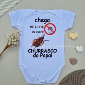 🚫🍼 Chega de leite... eu quero é 🍖🔥 churrasco do papai!