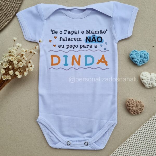 Body Minha Dinda Deixa Masc