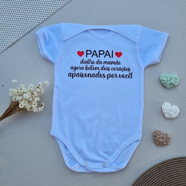 Body Dois Corações 🍼👶