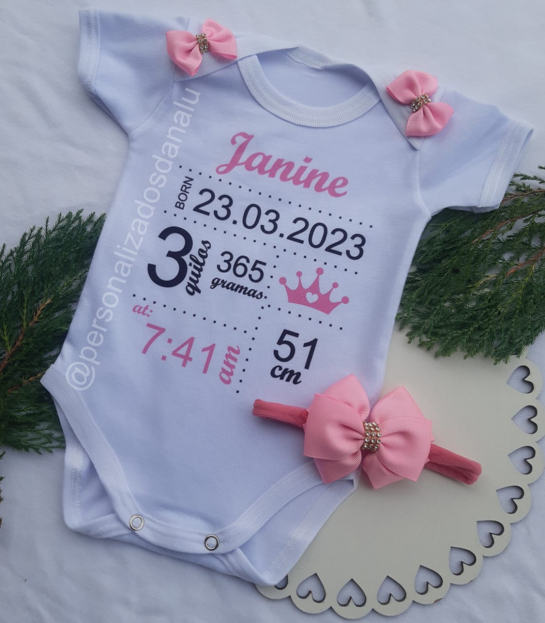 Body Dados de Nascimento FEMININO💖