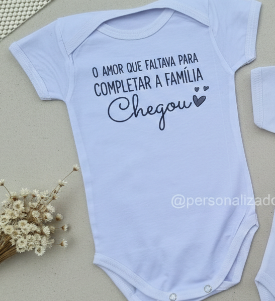 Body Anúncio de Gravidez💞Família