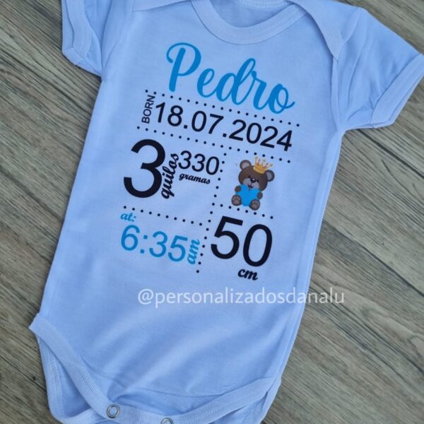 Body Dados de Nascimento MASCULINO💙