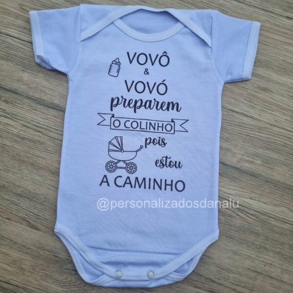 Body Anúncio de Gravidez🍼👶 Avôs